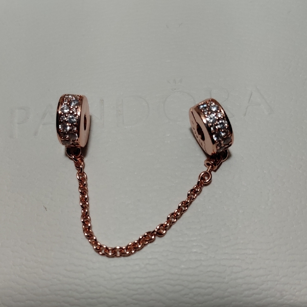 PANDORA Rose Gold Security Chain - Picture 6 of 7
